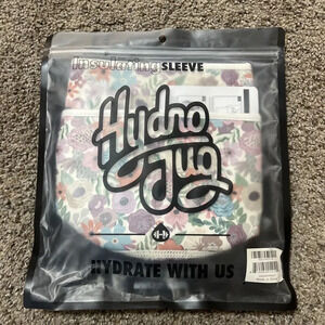 HydroJug Insulating Half Gallon Sleeve Nude Tan‎ Floral Design Spring Fall